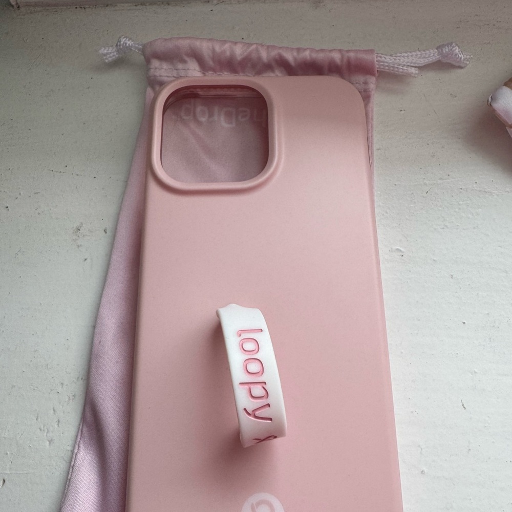 Pink Phone Case with Loop